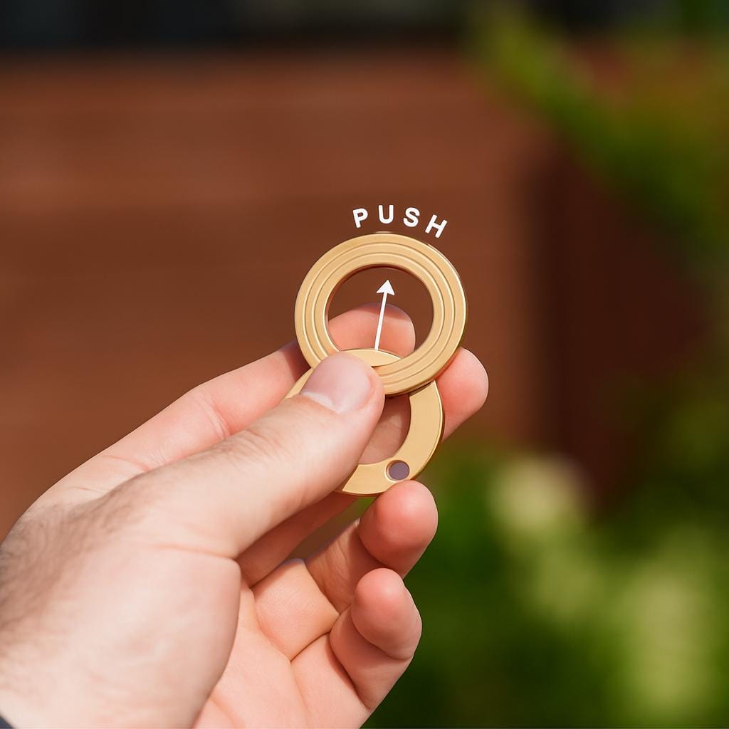 Knucks mini, Anodized Aluminum fidget sliders, CNC Machined