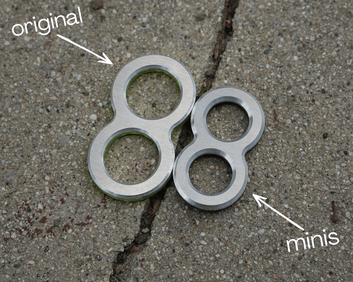 Mini Knucks Fidget Sliders, Aluminum & Delrin