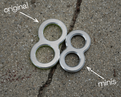 Mini Knucks Fidget Sliders, Aluminum & Delrin