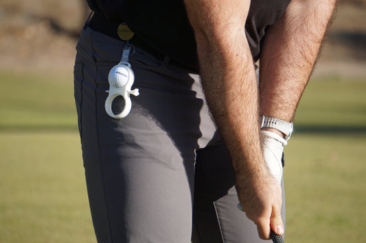 Golf Ball & Tee Holder Clip – Quiver Caddy for Golfers, Attaches to Belt or Golf Bag, Easy Access Golf Accessories Organizer