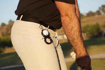 Golf Ball & Tee Holder Clip – Quiver Caddy for Golfers, Attaches to Belt or Golf Bag, Easy Access Golf Accessories Organizer