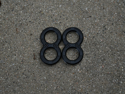 Mini Knucks Fidget Sliders, Aluminum & Delrin