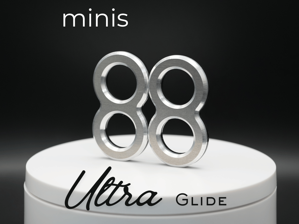 Mini Knucks Fidget Sliders, Aluminum & Delrin