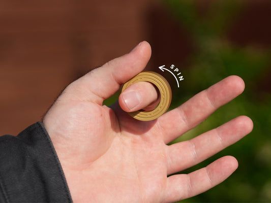 Knucks mini, Anodized Aluminum fidget sliders, CNC Machined
