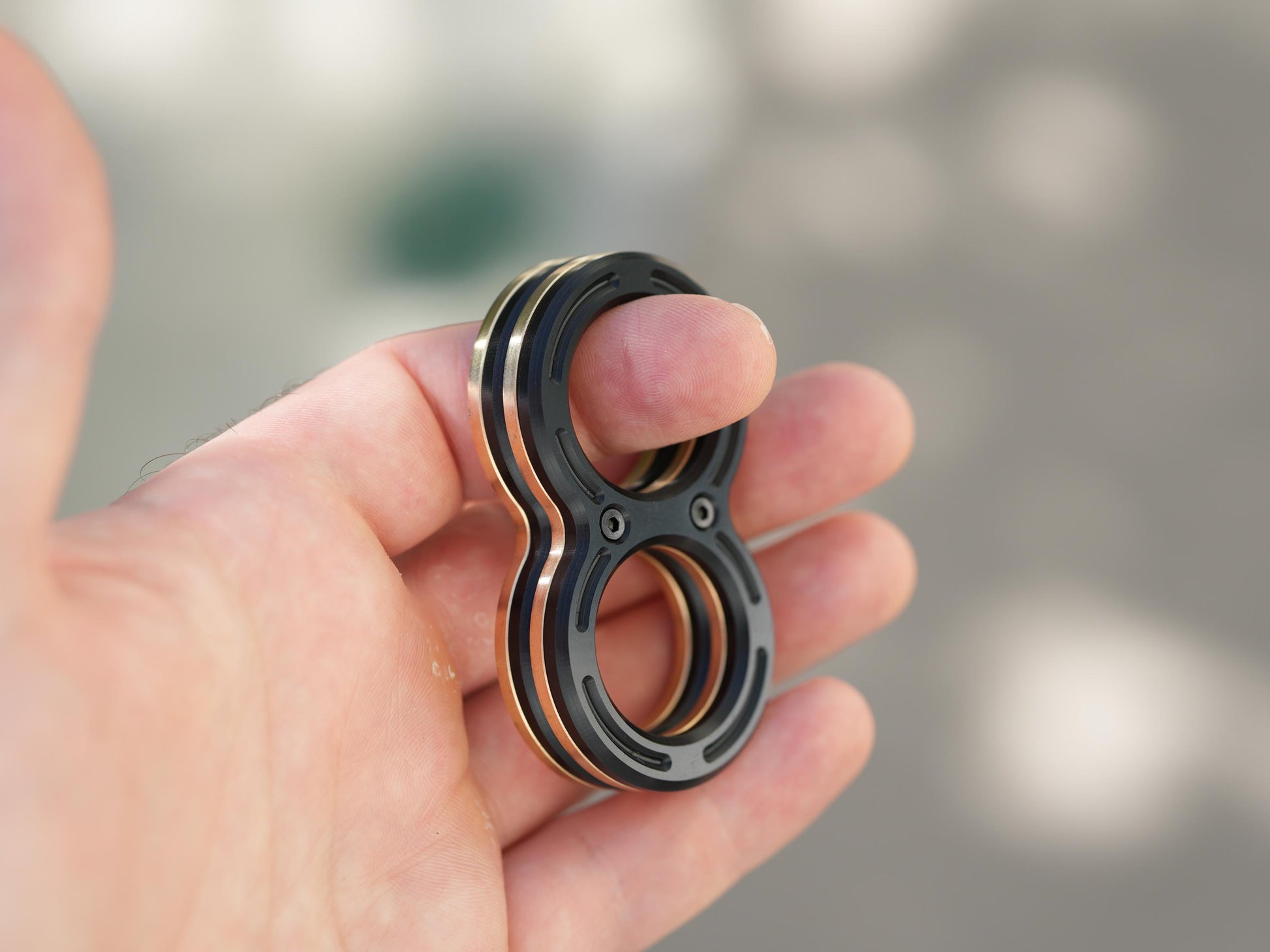 Knucks, Brass Edition, Fidget Sliders, Metal magnetic fidget toy