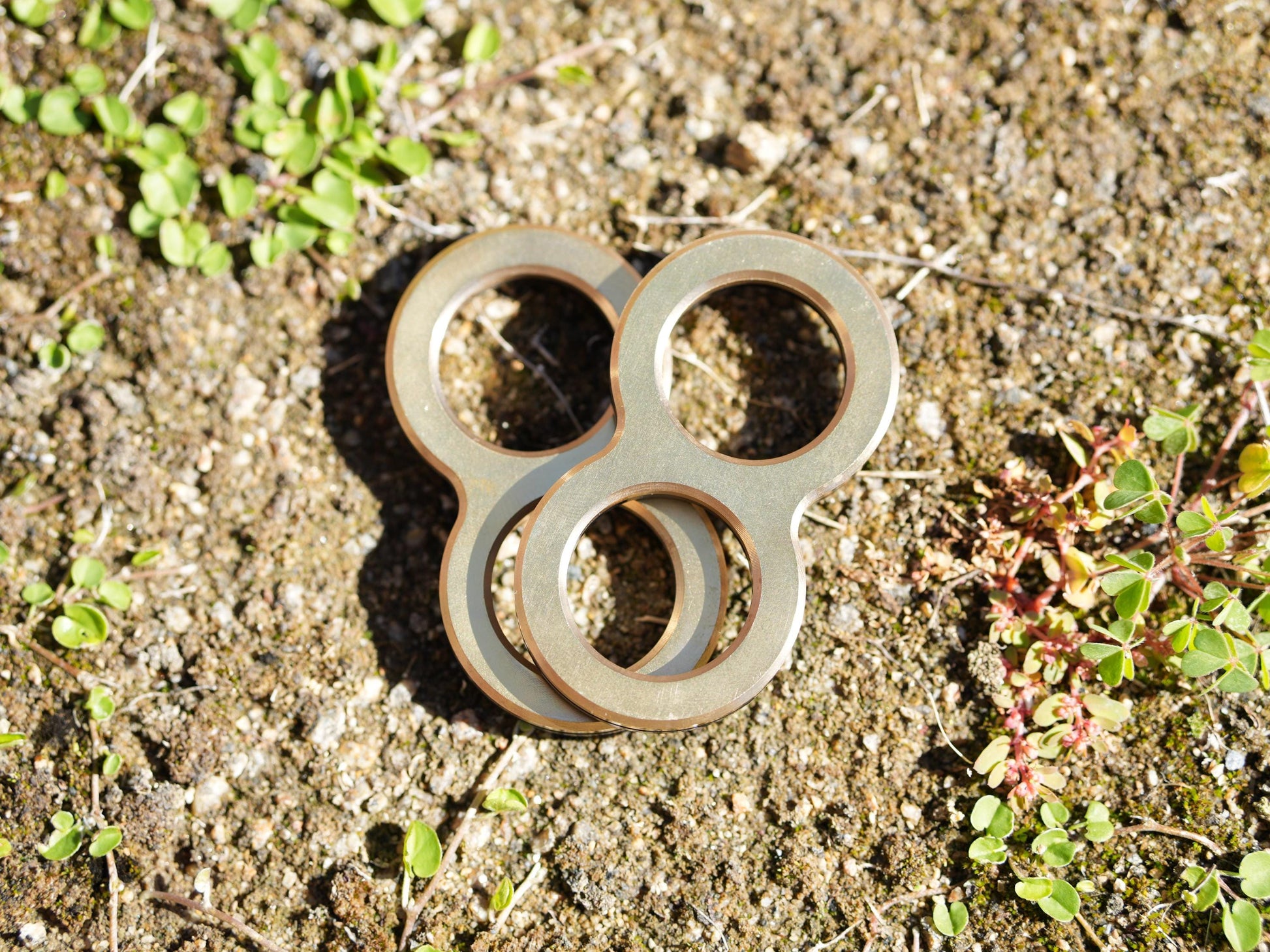 Knucks, Brass Edition, Fidget Sliders, Metal magnetic fidget toy