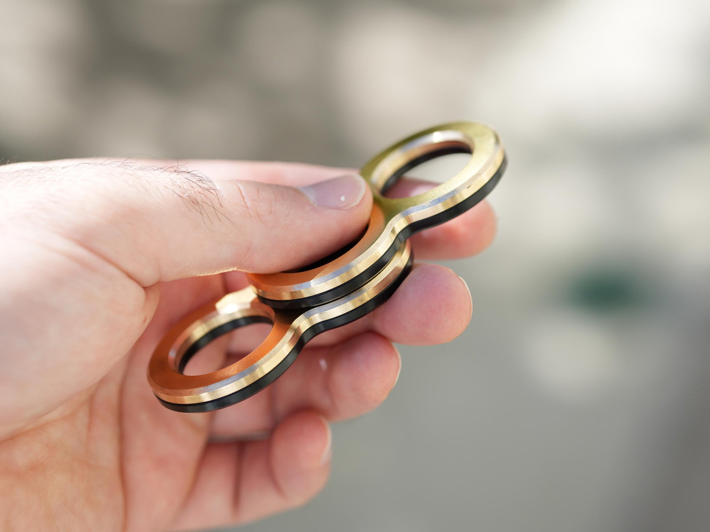 Knucks, Brass Edition, Fidget Sliders, Metal magnetic fidget toy