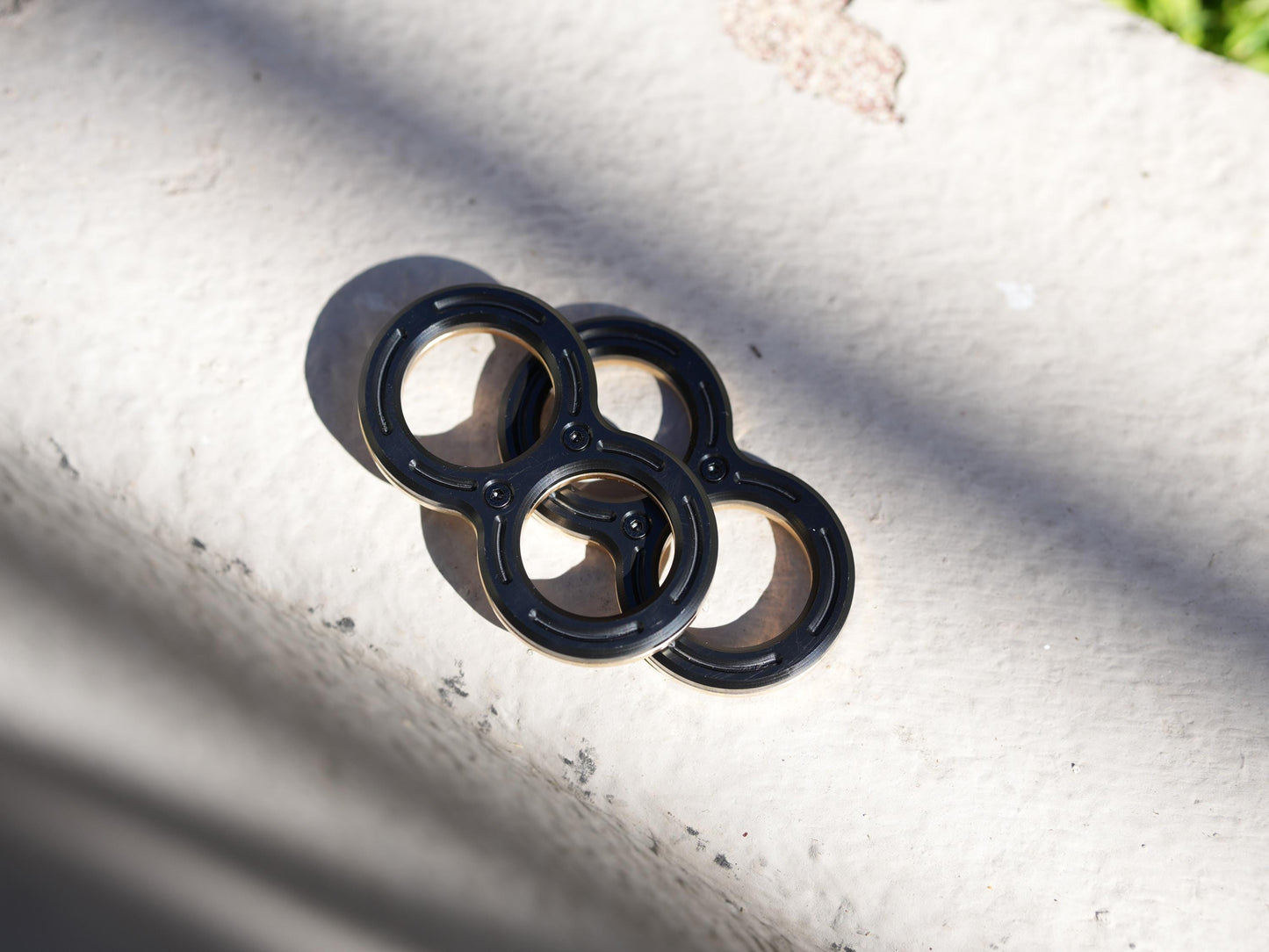 Knucks, Brass Edition, Fidget Sliders, Metal magnetic fidget toy