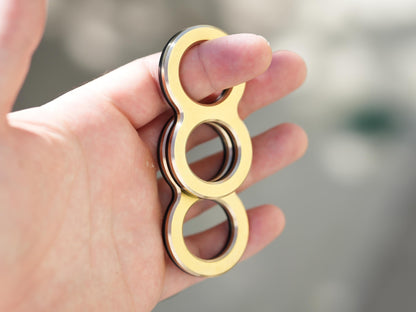 Knucks, Brass Edition, Fidget Sliders, Metal magnetic fidget toy
