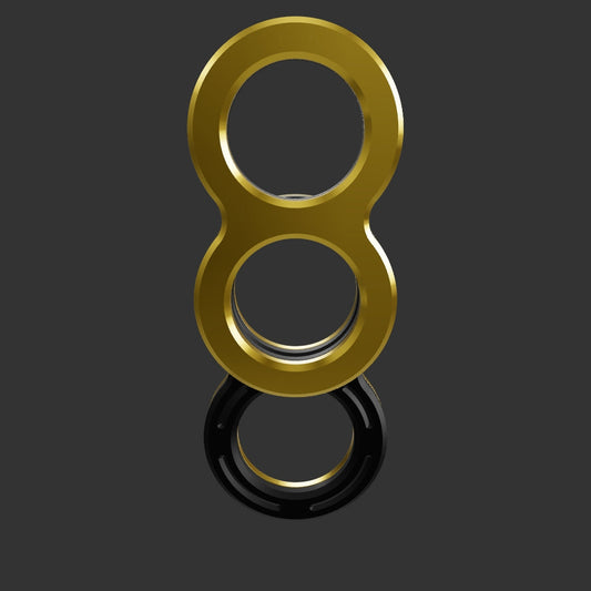 Knucks, Brass Edition, Fidget Sliders, Metal magnetic fidget toy